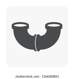 Pvc sewer pipe and fitting. Also called sanitary sewer or foul sewer. That is part of sewerage for sewer lines, connection underground pipe or pipeline for drainage sewage from houses or building.
