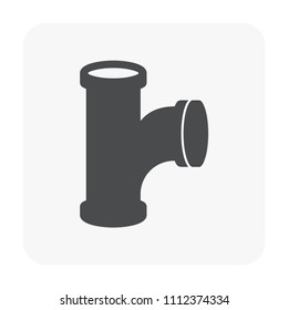 Pvc sewer pipe and fitting. Also called sanitary sewer or foul sewer. That is part of sewerage for sewer lines, connection underground pipe or pipeline for drainage sewage from houses or building.