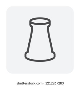 Pvc sewer pipe and fitting. Also called sanitary sewer or foul sewer. That is part of sewerage for sewer lines, connection underground pipe or pipeline for drainage sewage from houses. 64x64 px icon.