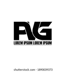 vector de diseño de logotipo de letra monocasco PVG