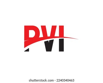 PVI Letter Initial Logo Design Vector Illustration