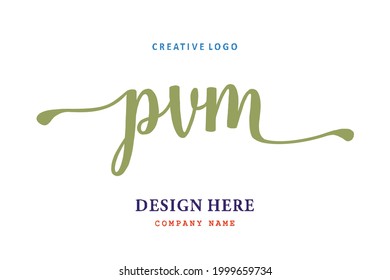 PVM  lettering logo is simple, easy to understand and authoritative