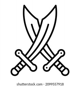 Pvp Vector Outline Icon Isolated On White Background
