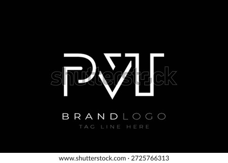 PVT abstract letter logo design. Modern Business Logo Design With Abstract Typography and Contemporary Style