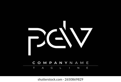 PW abstract letter ontwerp. Modern Business Logo Design met abstracte typografie en hedendaagse stijl
