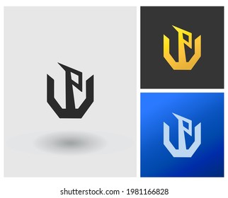 PW creativo logotipo innovador vector monograma carta inicial marca moderna modelo de logotipo de la empresa