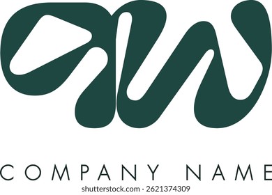 PW creative modern abstract letter logo vector design. Usable for your company or business and brand identity.