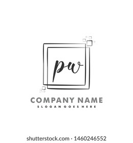 PW Initial beauty monogram logo vector