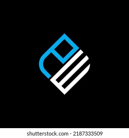 PW letter logo creative design with vector graphic