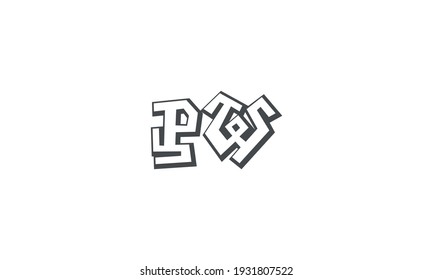 pw Letter Logo Design Icon Vector Symbol
