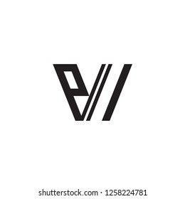 PW logo letter design
