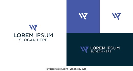  PW PW logo monogram initials letter concept.
