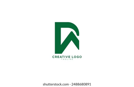 PW WP DW WD Abstract initial monogram letter alphabet logo design