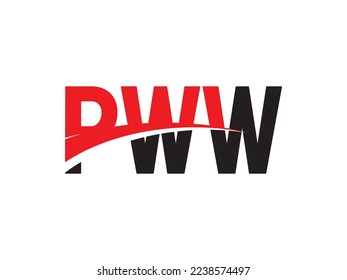 PWW Letter Initial Logo Design Vector Illustration