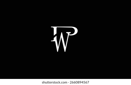 PW, WP, P, W, W, P, P, W abstracto, letras, logotipo, monograma, estilo, símbolos, ambiciones, iconos,
