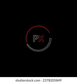 PX creative modern letters logo design template