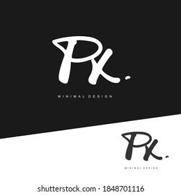 PX Initial handwriting or handwritten logo for identity. Logo with signature and hand drawn style.