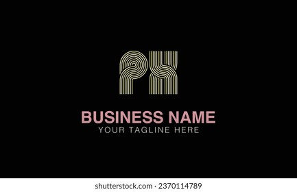 PX initial logo | initial based abstract modern minimal creative logo, vector template image. luxury logotype , real estate homie . typography . initials 