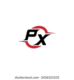 PX initial logo cool and stylish concept for esport or gaming logo as your inspirational