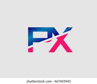 PX initial monogram logo
