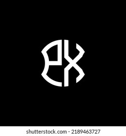 Diseño creativo del logotipo de la letra PX con gráfico vectorial, diseño de logotipo Abc sencillo y moderno.
