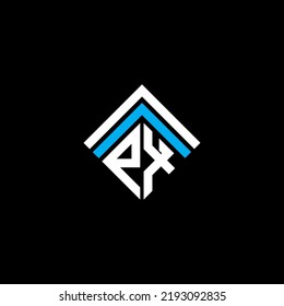 PX letter logo creative design with vector graphic, PX simple and modern logo.