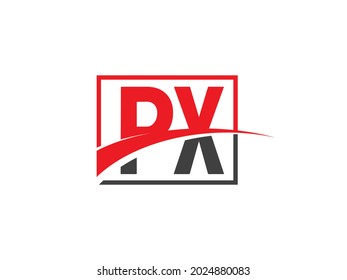 PX Letter Logo Design template