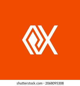 PX lettermark logo. the combination of the letters P and X into a new, original and modern shape