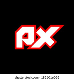 PX Logo Design, PX Buchstaben Design mit Sci-Fi Stil. PX Logo für Spiel, Support, Technologie, Digital, Community oder Business. P X verfügt über eine moderne Schrift des italienischen Alphabets. Typografie urbane Schriftarten.