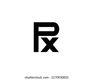 PX logo design vector template