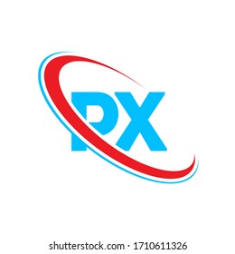 Px P X Letter Logo Design Stock Vector Royalty Free