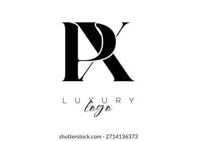 PX Serif Letter Monogram Typography Logo for Elegant Premium Branding Identity