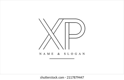 PX, XP, P, X abstract letters logo monogram