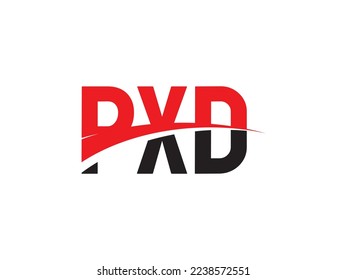 PXD Letter Initial Logo Design Vector Illustration