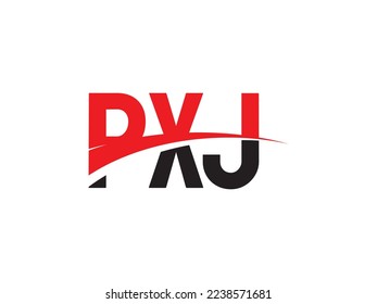 PXJ Letter Initial Logo Design Vector Illustration