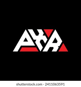 Diseño del logotipo de la letra triangular PXR con forma triangular. Monograma de diseño del logotipo del triángulo PXR. Plantilla de logotipo vectorial de triángulo PXR con color rojo. Logo triangular PXR Diseño sencillo, elegante y lujoso.