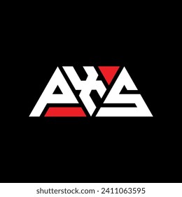 PXS triangle letter logo design with triangle shape. PXS triangle logo design monogram. PXS triangle vector logo template with red color. PXS triangular logo Simple, Elegant, and Luxurious design.