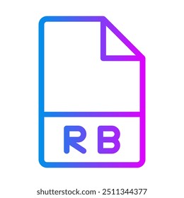 Py document file type, gradient tech icons for website, ui and mobile app. vector illustration.