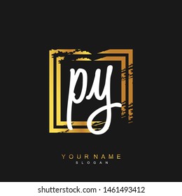 PY Initial beauty floral logo template