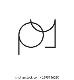 PY initial letter logo template vector icon design