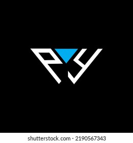 PY letter logo creative design with vector graphic, PY simple and modern logo.