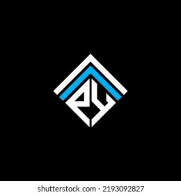 PY letter logo creative design with vector graphic, PY simple and modern logo.