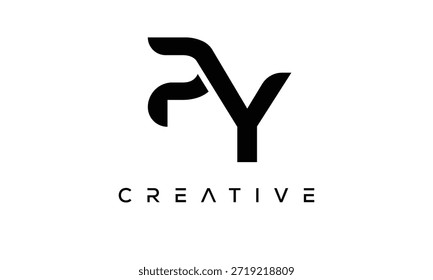 PY Letter Monogram Logo for Modern Creative Brand Identity