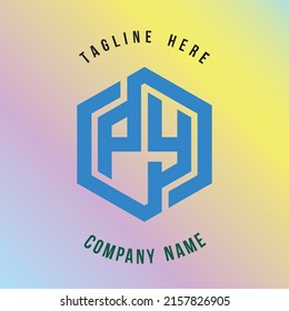 PY  lettering logo is simple, easy to understand and authoritative