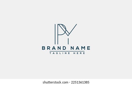 PY logo Design Template Vector Graphic Branding Element.