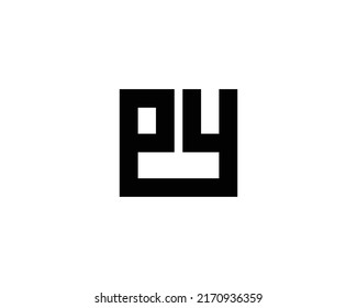 PY logo design vector template