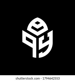 PY monogram logo with a cypress shape luxury style design template