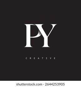 
PY Monogram Logo Minimal Elegant Letter mark for Luxury, Fashion   Creative Brands	
