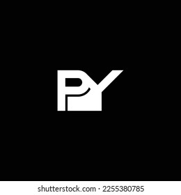 PY or YP abstract outstanding professional business awesome artistic branding company different colors illustration logo