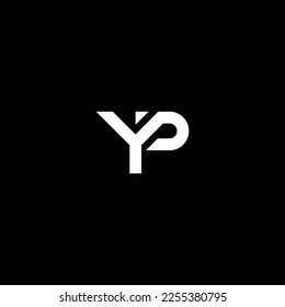 PY o YP abstract sobresaliente negocio profesional impresionante marca artística empresa de diferentes colores ilustración logo